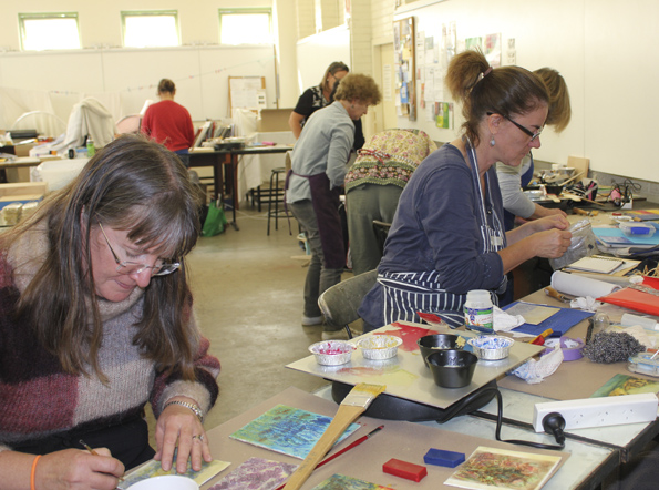 A very full and busy workshop.